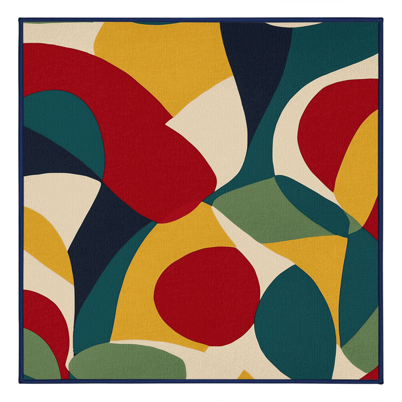 Funky Beam Rug, Square 4'