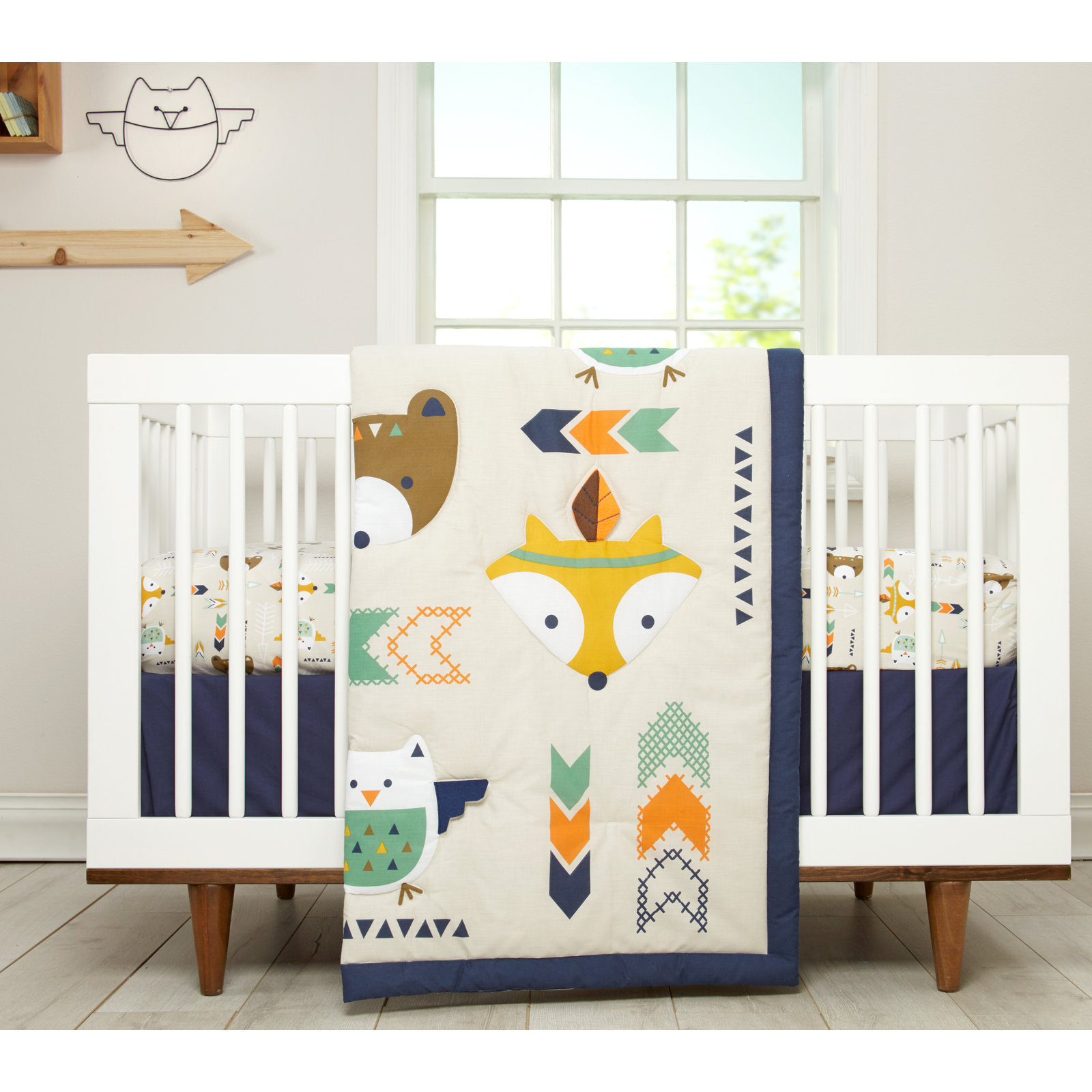 Stesha 5 - Piece Crib Bedding Set