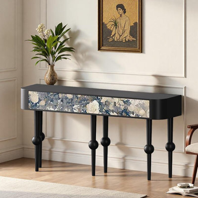 French Vintage Solid Wood Console Table