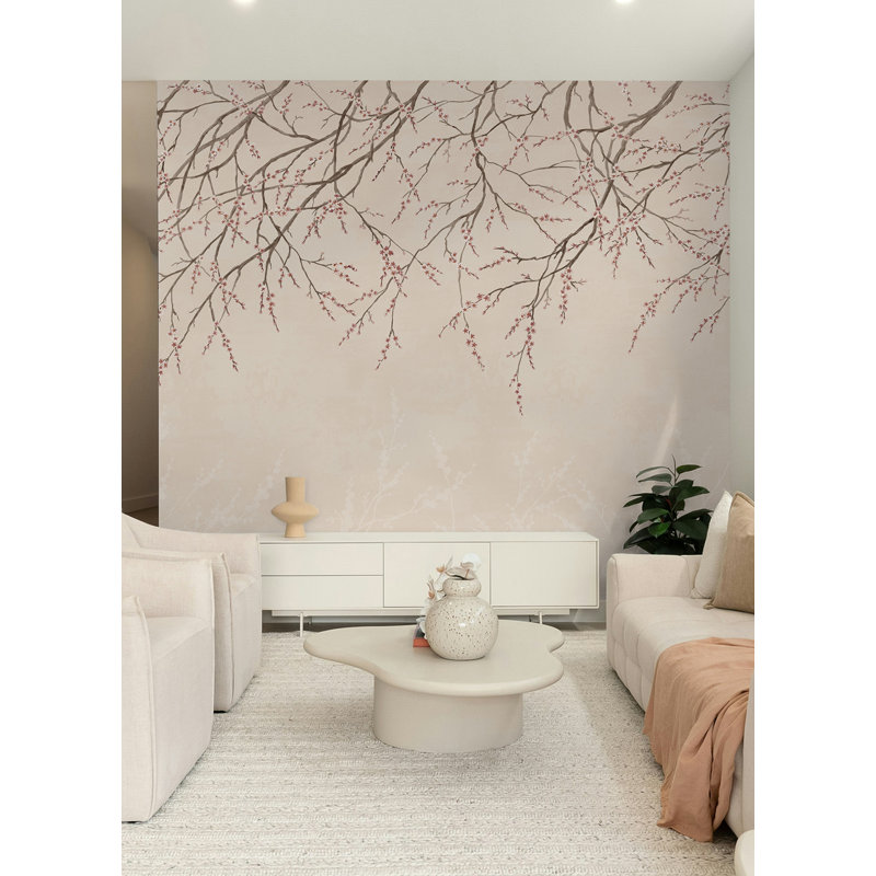 Murale rose Hanami