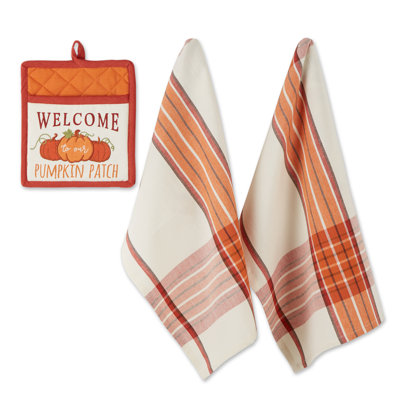 Cotton Stripe Kitchen Towel Linen Set