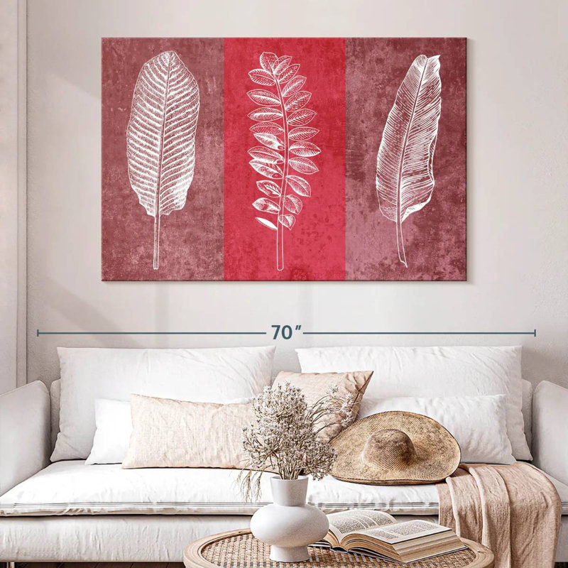 Harnek Leaf Imprints, 34" H x 51" W