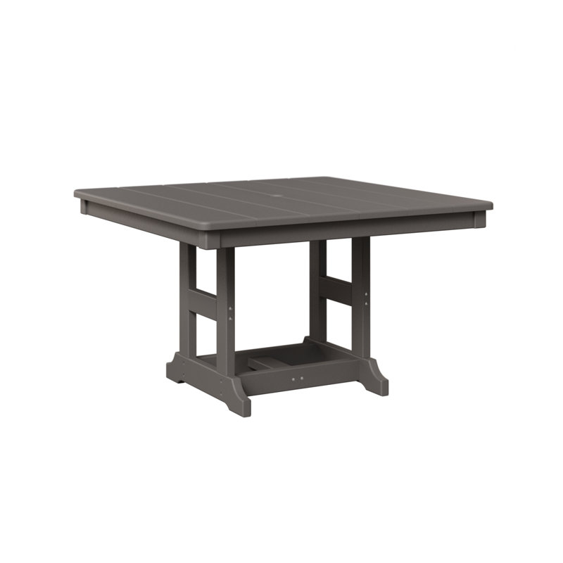 Table carrée 33 po Berlin, Gris clair