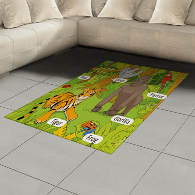 Tapis décoratif en fibre de polyester à haute densité
