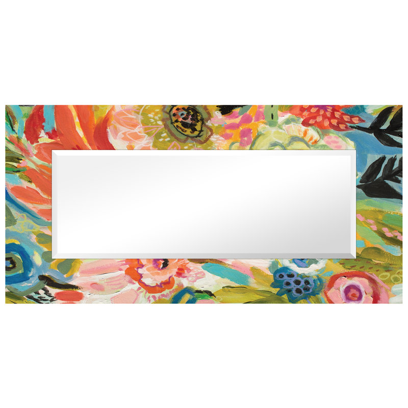 Karthika Glass Flat Mirror, 36" H x 72" W