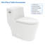 Toilette monobloc allongée au sol 1,6 gallons GPF Mocoloo (siège inclus)-125361156-125361159