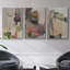 Grès, impression sur toile 3 pièces-91886888-91886891