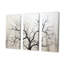 Ensemble de décorations murales érable blanc et gris minimalisme blanc et gris-107761509-107761511