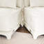 Canapé à deux places avec tissu en chenille, 2 repose-pieds, 2 coussins lombaires, bois de haute qualité, conception ergonomique, installation facile, convient à différentes pièces