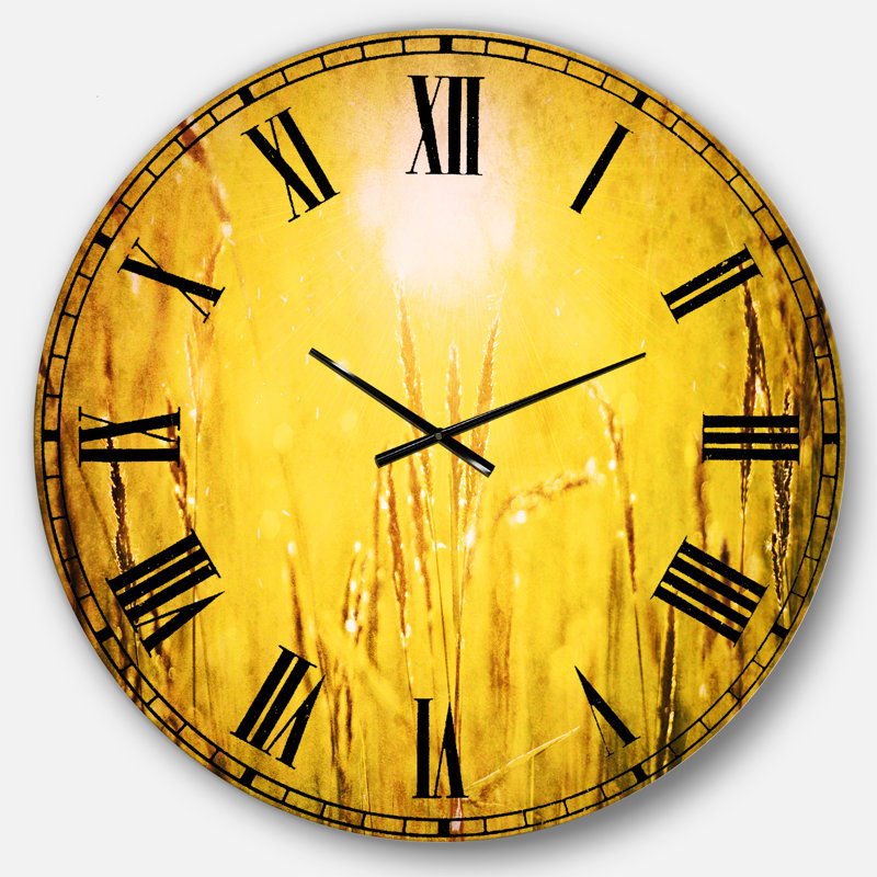 Horloge murale paysage, Surdimensionné