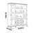 American style large storage bookcase