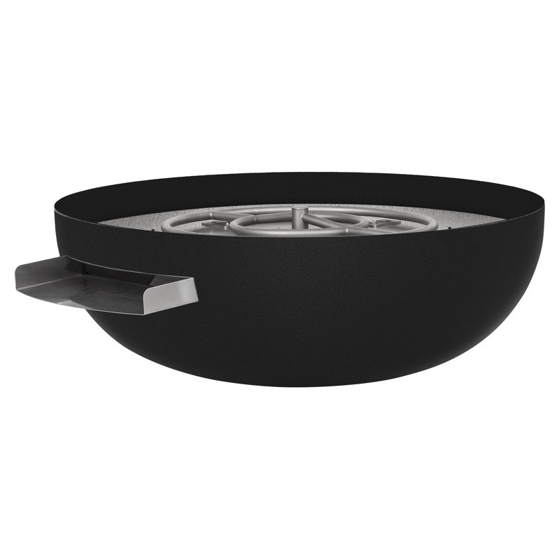 Bol à feu et à eau Eclipse en aluminium de 81 cm (32 po), Gaz naturel