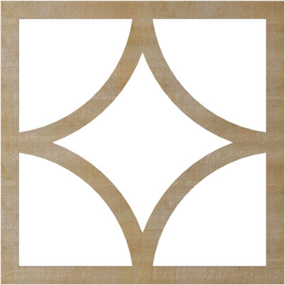Médaillon de plafond en bois d'aulne 34 po x P 3/4 po x P 3/4 po Statesman