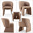 Upholstered Accent Arm Chair - Barrel Dining Sofa Chair For Dining Room, Kitchen, & Living Room --1571742686-1549540272