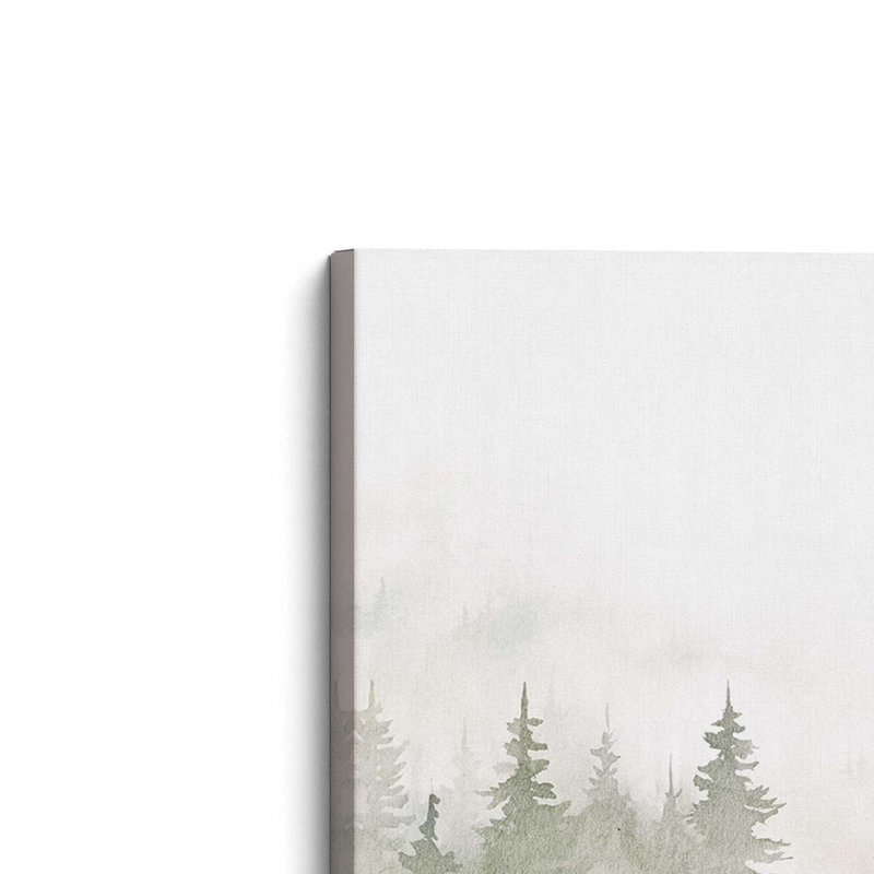 «Misty Forest Scene», reproduction sur toile, Toile tendue, H 20 po x l 30 po x P 1,25 po, 1