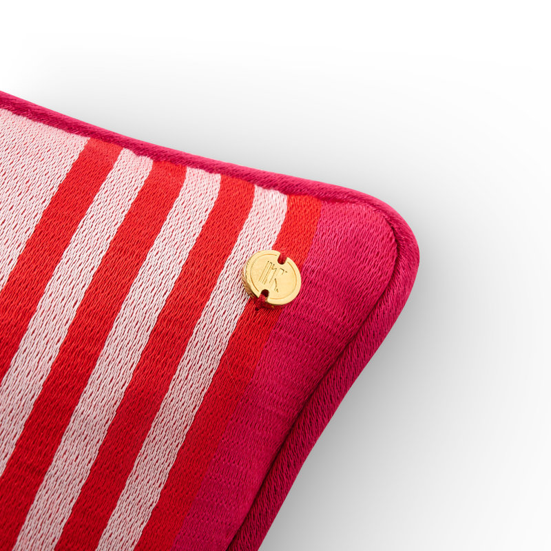 Kutnu Double Face Multi Stripe Pillow, Blue