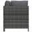 23.6" Wide Square Patio Sofa with Cushions