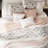 King/ King Blush Quilt , 6 Piece, Cotton , Reversible With Pillow Accumulation Bedroom Piece Pillows-119105199-119105201