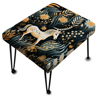 Kimella - Animal Print Rectangle Ottoman