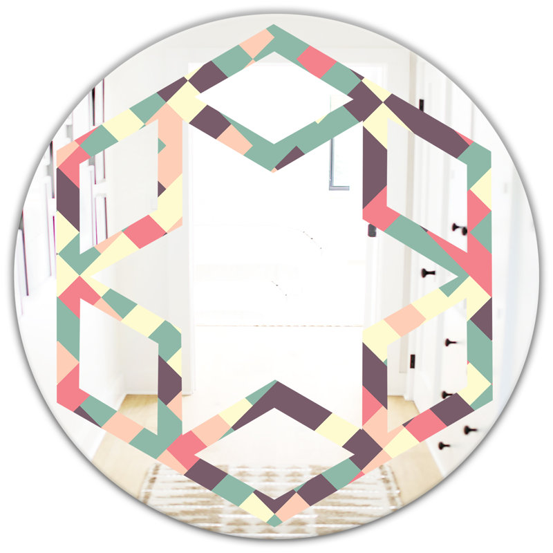 Miroir mural Hexagon Star IV Eclectic, H 31,5 po x l po