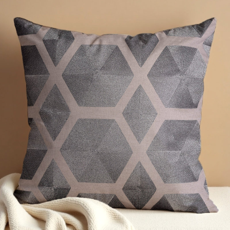 Embroidered Linen Indoor/Outdoor Pillow Cover 20x20 – Stylish Cushion for Christmas Home Decor Gift