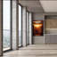 «Warm Reflections» par R. Hed, art mural sur toile-1208086343