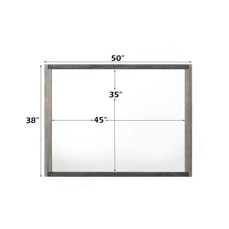 Jehoram Gray Finish Mirror (INCLUDES MIRROR ONLY)