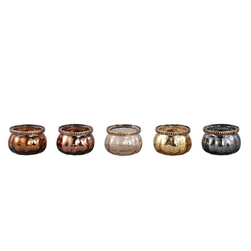 5 Piece Glass Tealight Holder Set