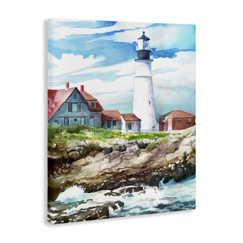 Phare de Cape Cod, toile de Mauro Devereaux, H 20 po x l 16 po