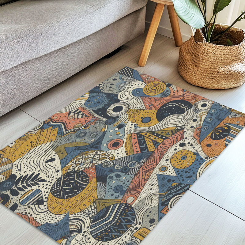 Tapis tressé Vivid Whirl, Rectangulaire 3 pi x 5 pi