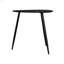 Table triangulaire en bois massif, noir-2030978850