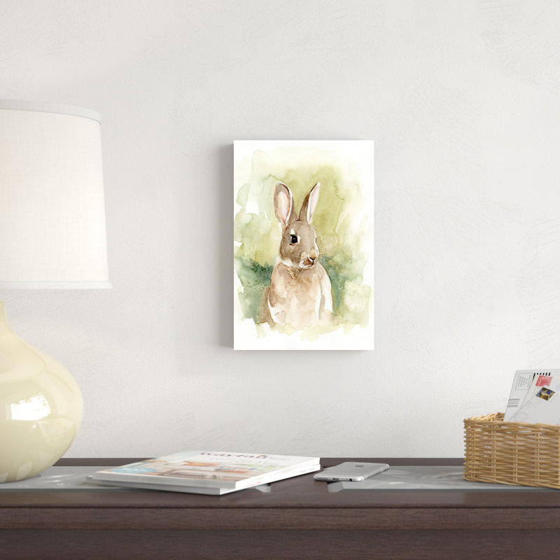Lapin des champs I, H 12 po x l 8 po