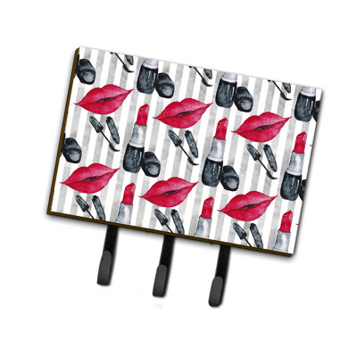 Metal Wall Organizer with Key Hooks