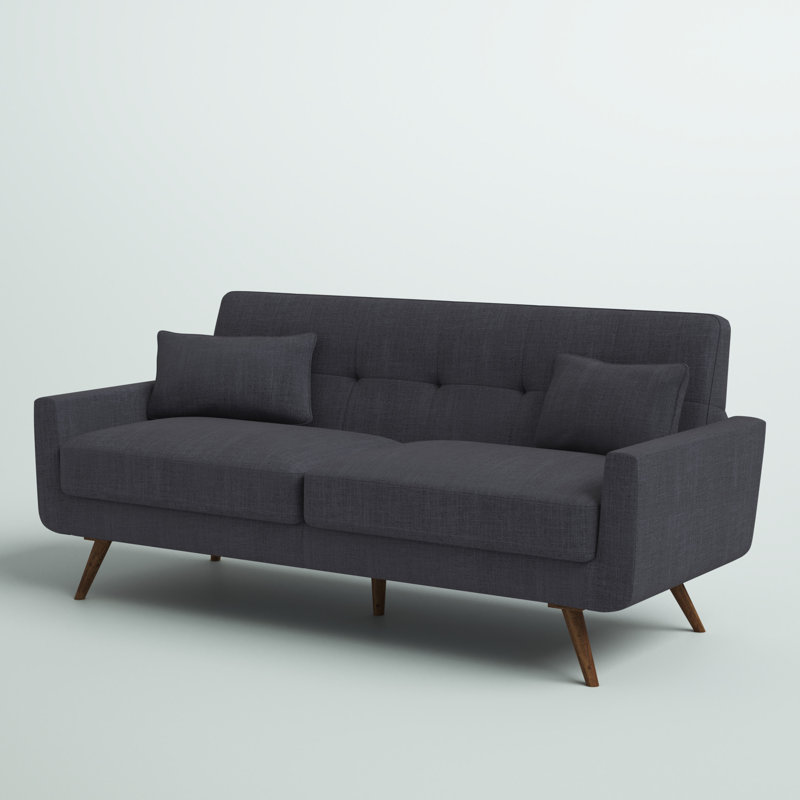 Canapé à accoudoirs carrés de 75 po Norton St Philip, Gris anthracite