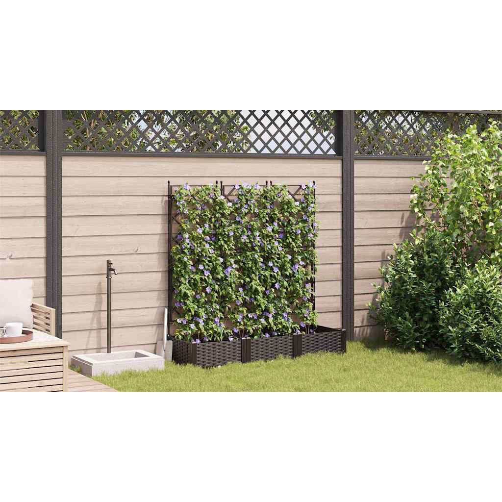 Garden Planter Steel Outdoor Container Modern Decor Terrace Stylish Pot