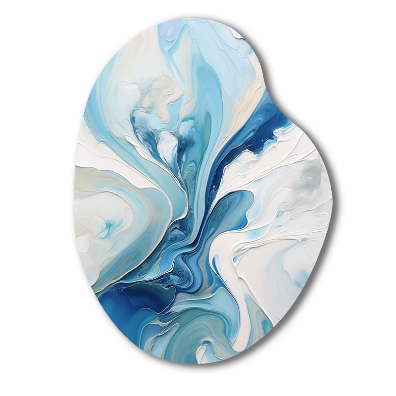 Cynita - Art abstrait en forme de métal, sculpture murale asymétrique en métal, H 30 po x l 22 po