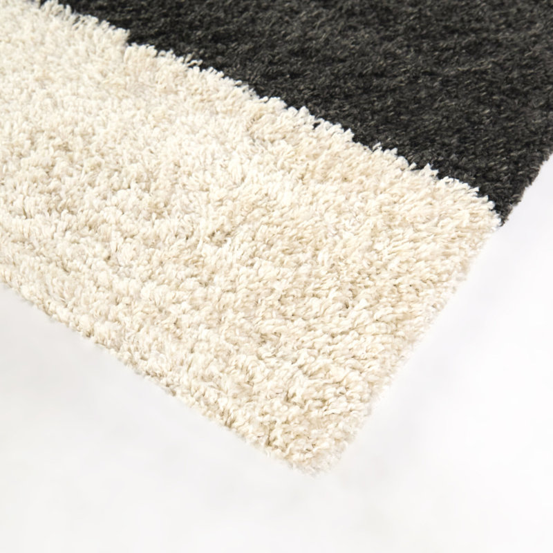 Tapis à poil long géométrique Thorin, Rectangle 7 pi 10 po x 10 pi