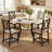 5-Piece 35.4" Round Extendable Dining Table Set-1467833793-1467833798-1467833799