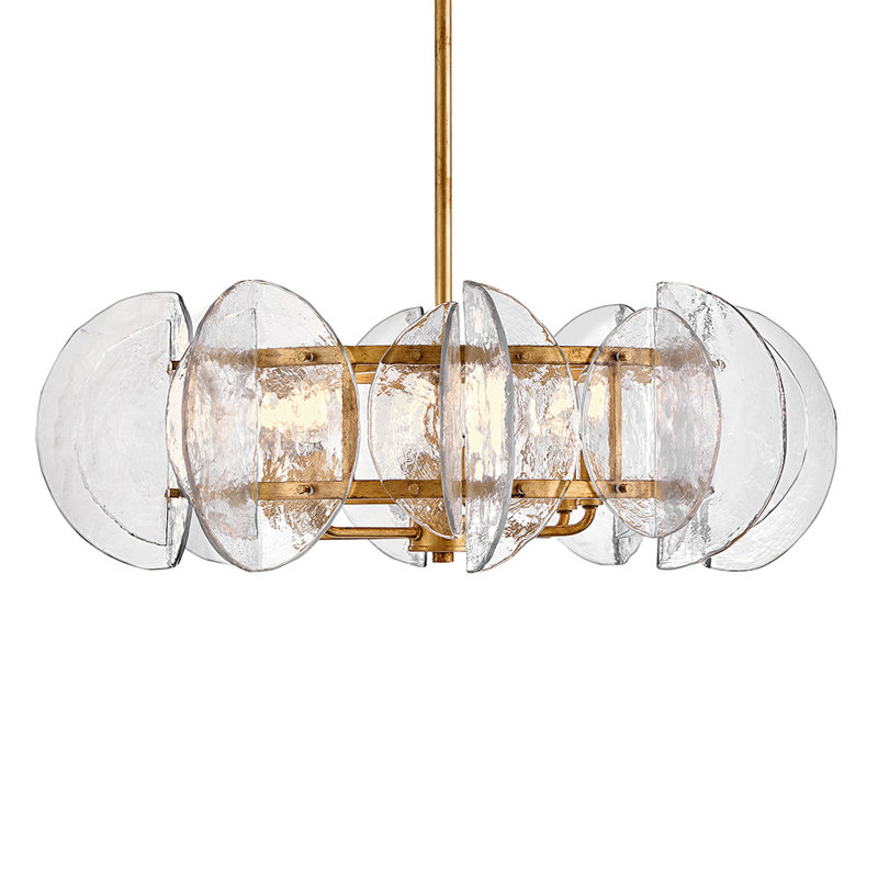 Seraphina Dimmable Drum Chandelier, 10" H x 28.25" W x 28.25" D, 6