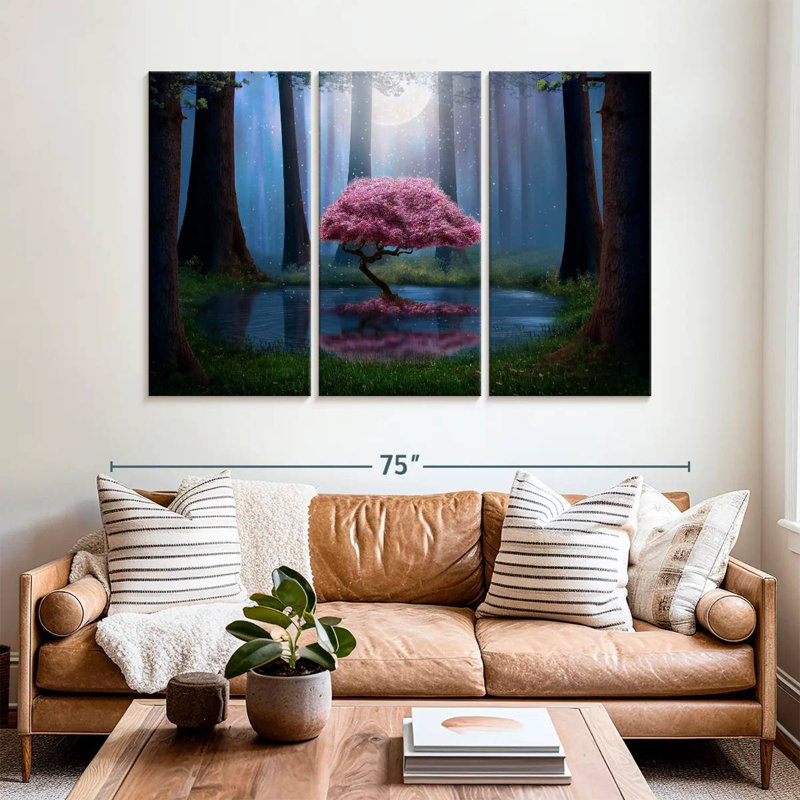 Arbre rose enchanté Kelan, H 42 po x l 65 po