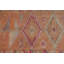 Tapis de couloir turc unique d'inspiration bohémienne dans des motifs géométriques oranges et roses éclatants parfaits pour égayer votre décor intérieur et vos espaces de couloir