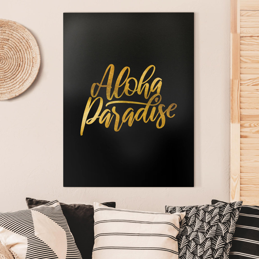 Leinwandbild Gold - Aloha Paradise