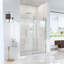 Porte de douche coulissante simple sans cadre l 44 à 48 po x H 76 po - Verre trempé transparent de 5/16 po (8 mm), conception à dérivation-129606133