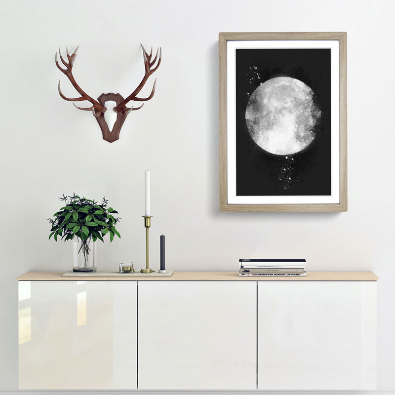 The Beauty of the Moon - Framed Print, Oak Framed, 87cm H x 62cm W x 2cm D