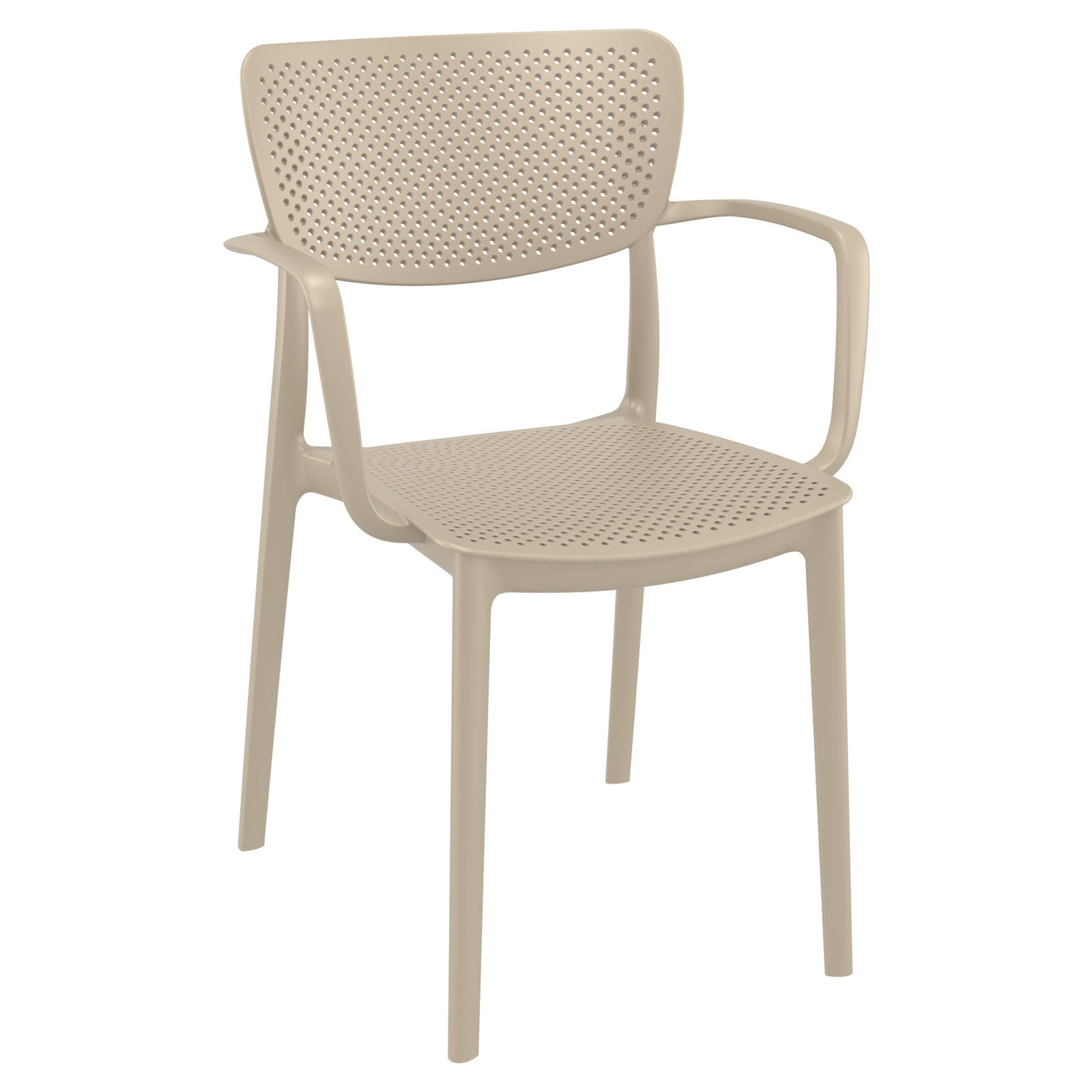 Farrah 24" Patio Bistro Set, Taupe