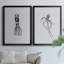 Marine Life III - Ensemble de 2 reproductions d'art sur toile encadrées-1077443007-1077443005