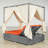 57.62" Wicker Outdoor Patio Daybed-732955760