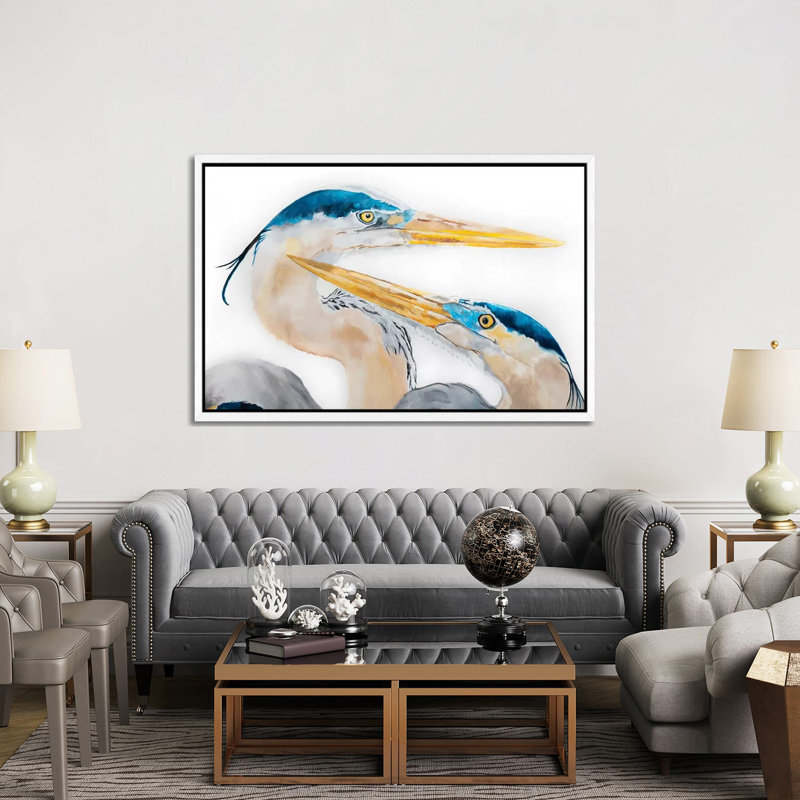 The Dance 1 Piece Painting on Canvas, 152.5 cm H x 101.5 cm W, White Framed