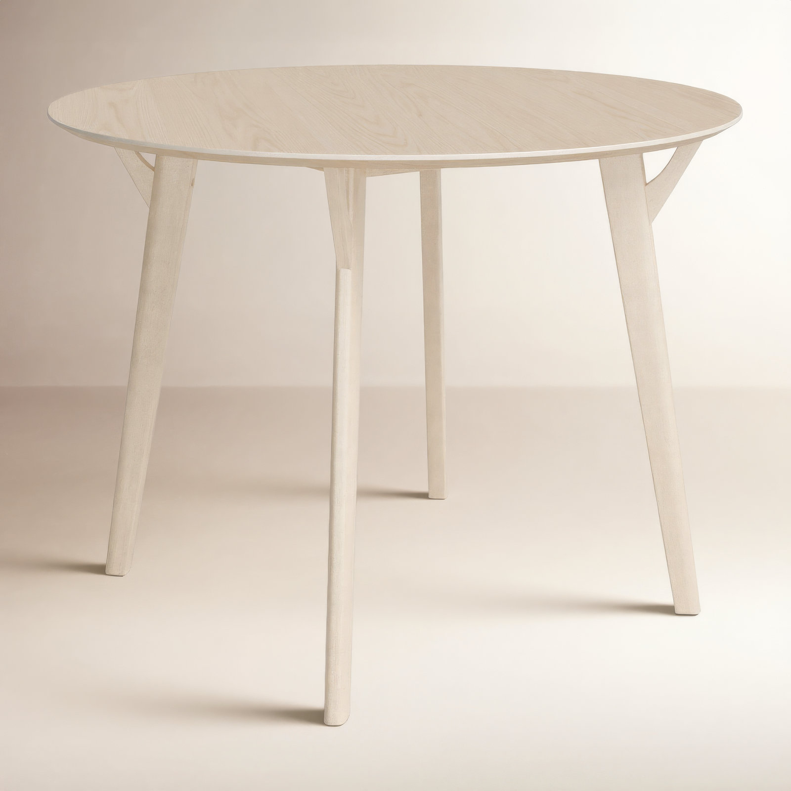 Evanston 42" Dining Table, White Wash