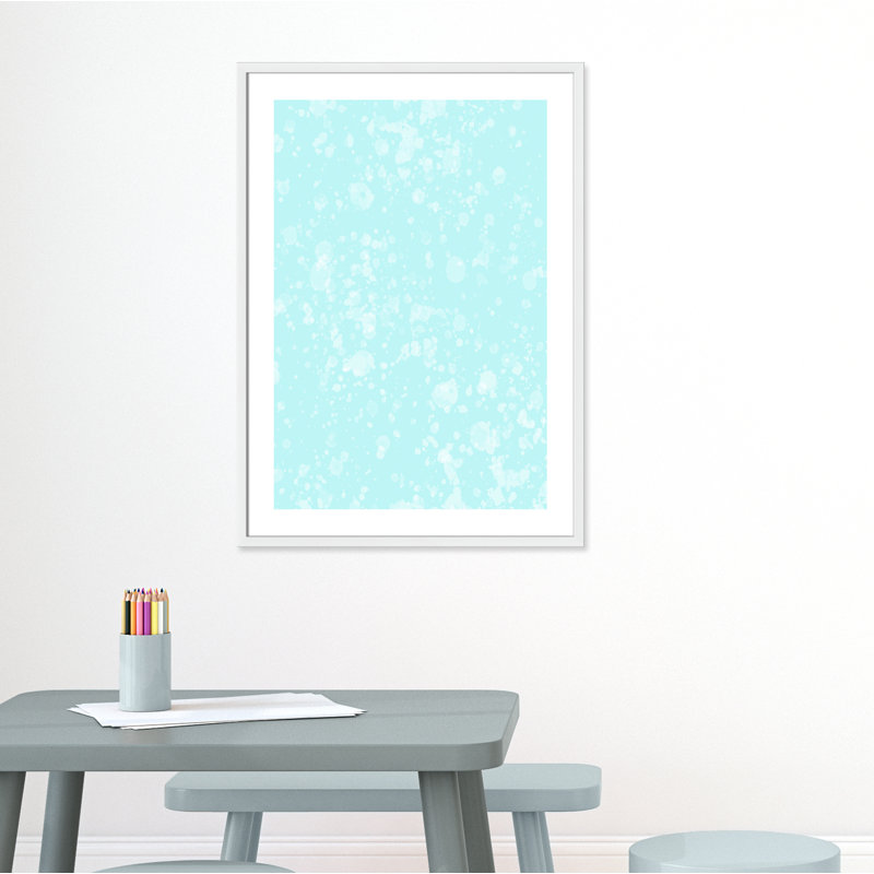 Impression sur papier de bulles fantaisistes, H 35,5 po x l 25,5 po x P 1,1875 po, Encadré de boîte blanc